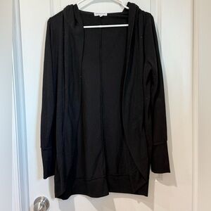 Grayson Threads Black Open-Front Women's Cardigan